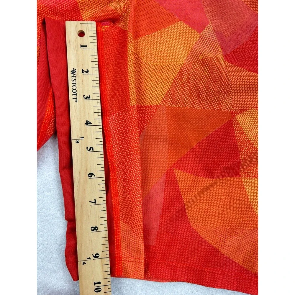 Lululemon‎ Channel Cross Swim Shorts Men's S Orange Unlined Zip Pocket (26x10)